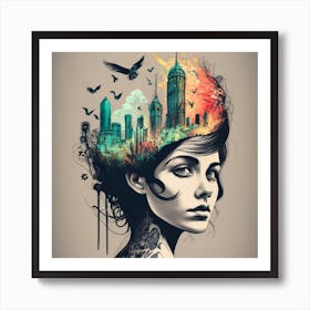 Cityscape 1 Art Print