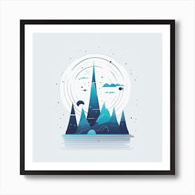 Mountain In The Sky Art Print