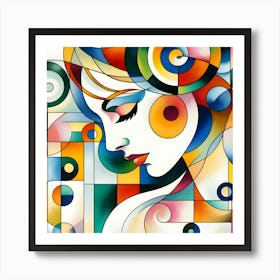 Abstract Of A Woman 22 Art Print