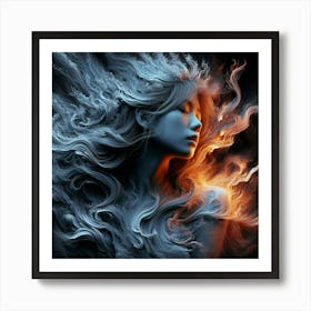 Fire And Ice Art Print