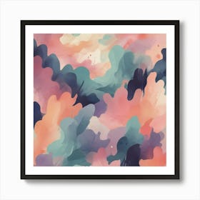 Abstract Watercolor Painting 32 Art Print