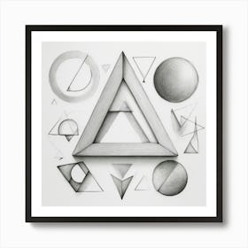 Geometric Shapes Art Print