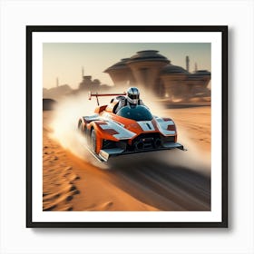 Star Wars Racing Car Art Print