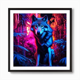 Wolf In The Forest Art Print