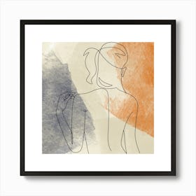 Boho art, calligraphy, face art, Scandinavian art, modern art, fine art.17 Art Print