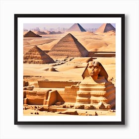 Giza Pyramids 2 Art Print