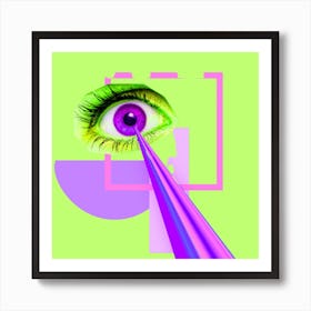 Geometric Art eye Art Print