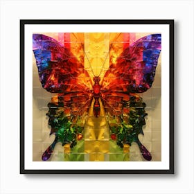 Rainbow Butterflies Art Print