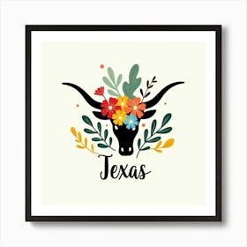 Texas Longhorn Art Print