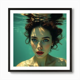 Underwater Portrait Art Print