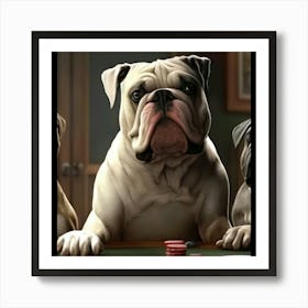 Poker Dogs 23 Art Print