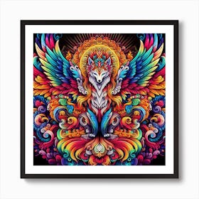 Psychedelic Phoenix Art Print