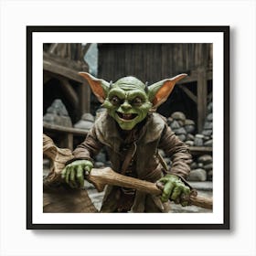 Yoda photo 1 Art Print