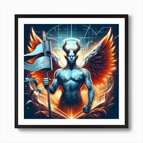 Demons And Angels 4 Art Print