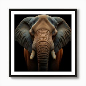 Portrait Of An Elephant Art Print