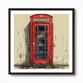 Telephone Booth Art Print