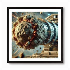 Elemental Artillery Earth Projectile Art Print