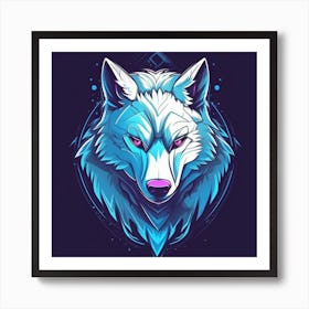 Wolf Head 4 Art Print