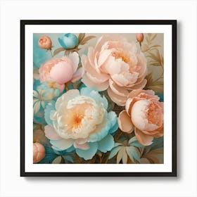 Peonies 3 Art Print