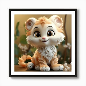 Cute Tiger 9 Art Print