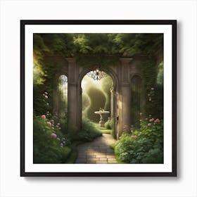 Garden Gate Art Print