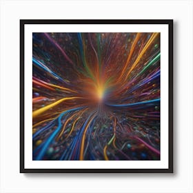 Colorful Wires 21 Art Print