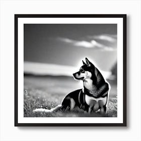 Husky Dog Art Print