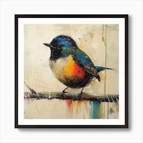 Bird On A Branch Art Print