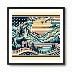 'American Horse' Art Print