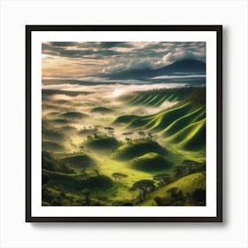 Sunrise In The Mountains 15 Art Print