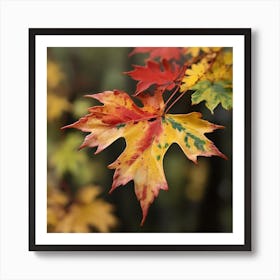 A red maple leaf 1 Art Print