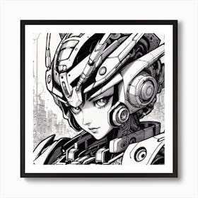 Robot Drawing, Robot Art, Robot Drawing, Robot Art Art Print