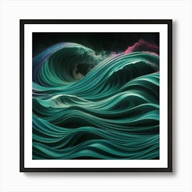 Wave Print Art Print