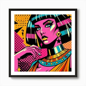 Pop Egyptian Lara Crystal Art Print