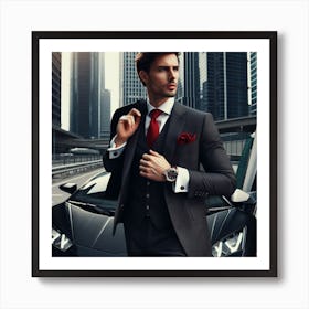 Man In A Suit Art Print