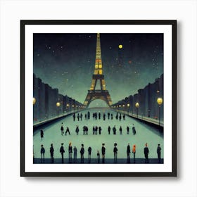 Paris At Night 6 Art Print