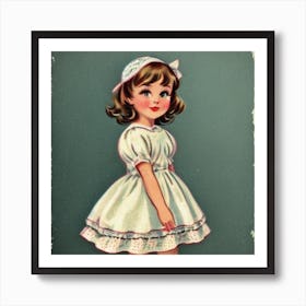 Little Girl In Dress Art Print