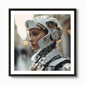 Robot Girl Art Print