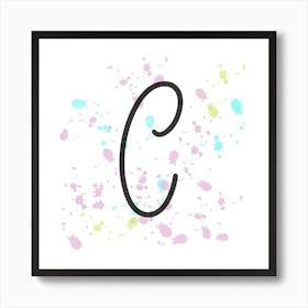 Name Initials Name Initials Letter C Art Print