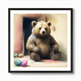 Easter Bear Art Print