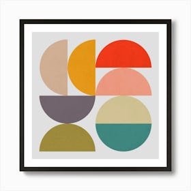 Art of circles in harmony 7 1 Art Print