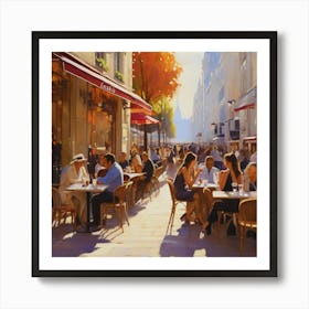 Paris Cafes Affiche