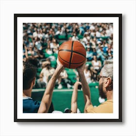 Crowd At The Basketball Game Art Print