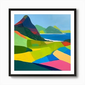 Abstract Travel Collection Saint Kitts And Nevis 1 Art Print
