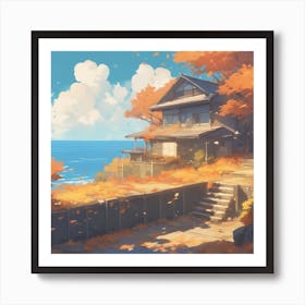 Autumn House Art Print