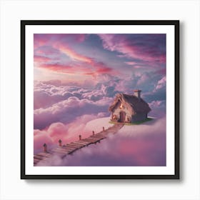 House In The Clouds Art Print