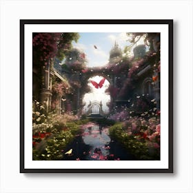 Surreal Love Garden By Csaba Fikker 4 Art Print