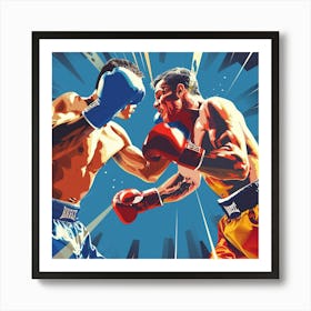 Boxing Fight Art Print