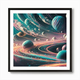 Space Galaxy Art Print