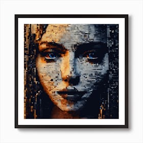 Pixel Art Art Print